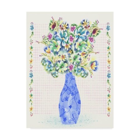 Trademark Fine Art Lisa Powell Braun 'Flowers With Vase' Canvas Art, 35x47 ALI42622-C3547GG